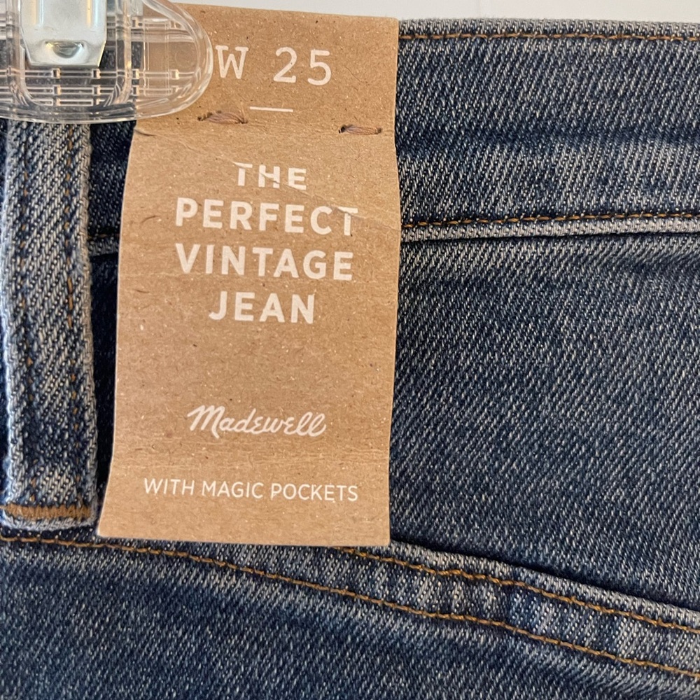 NWT MADEWELL The Perfect Vintage Jean Sz 25 - Picture 3 of 4